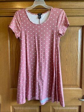 Rue21 Pink Polka Dot Mini Dress